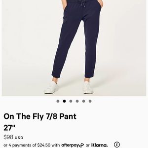 Lululemon on the fly pants